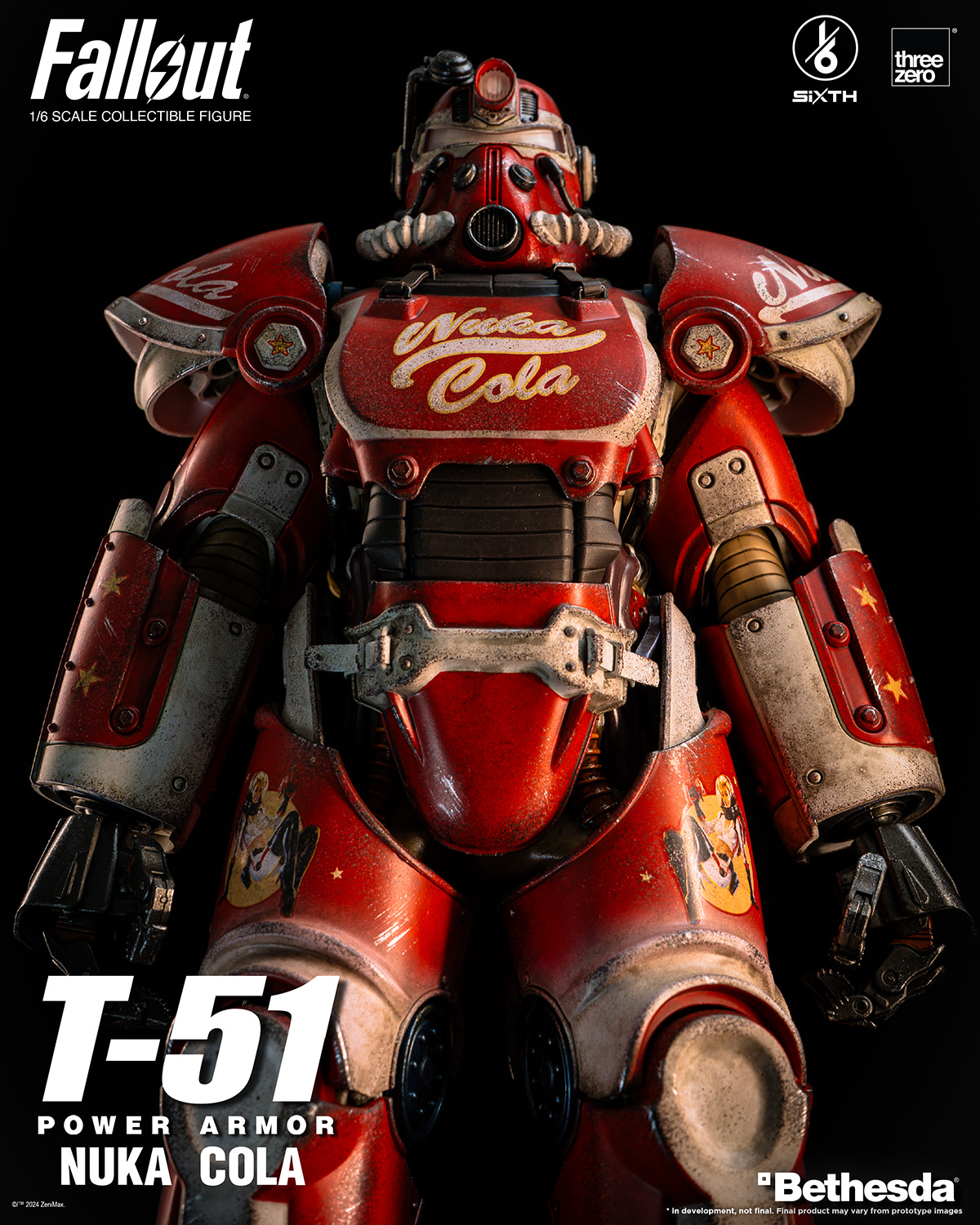 Pre-Order ThreeZero Fallout T-51 Nuka Cola Power Armor Sixth Scale Figure